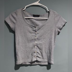 rare light blue stripped zelly top from Brandy Melville
